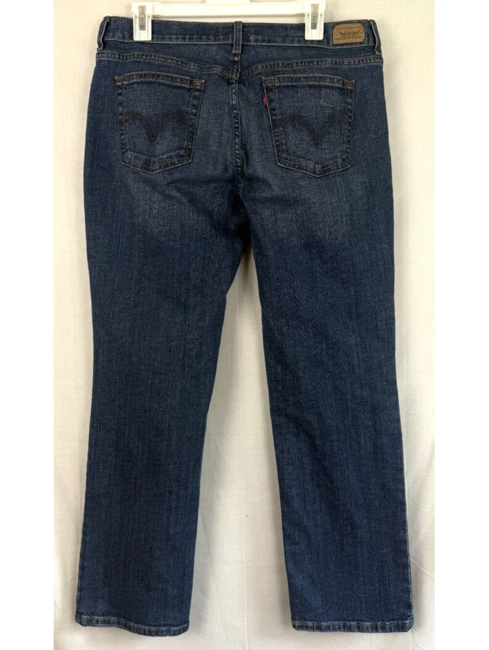 Levis 505 Womens Jeans Straight Leg Size 14 S Short Blue